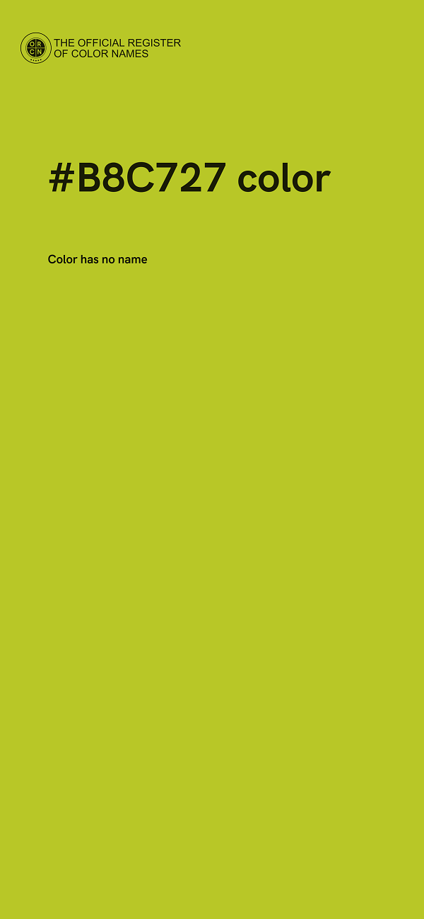 #B8C727 color image