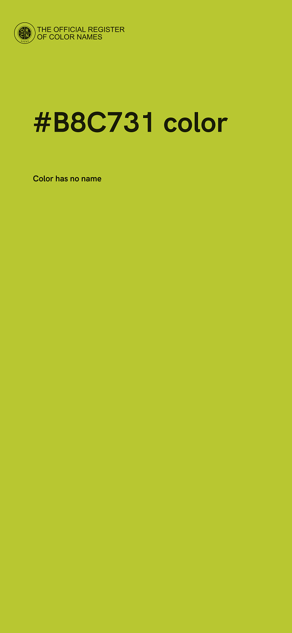 #B8C731 color image