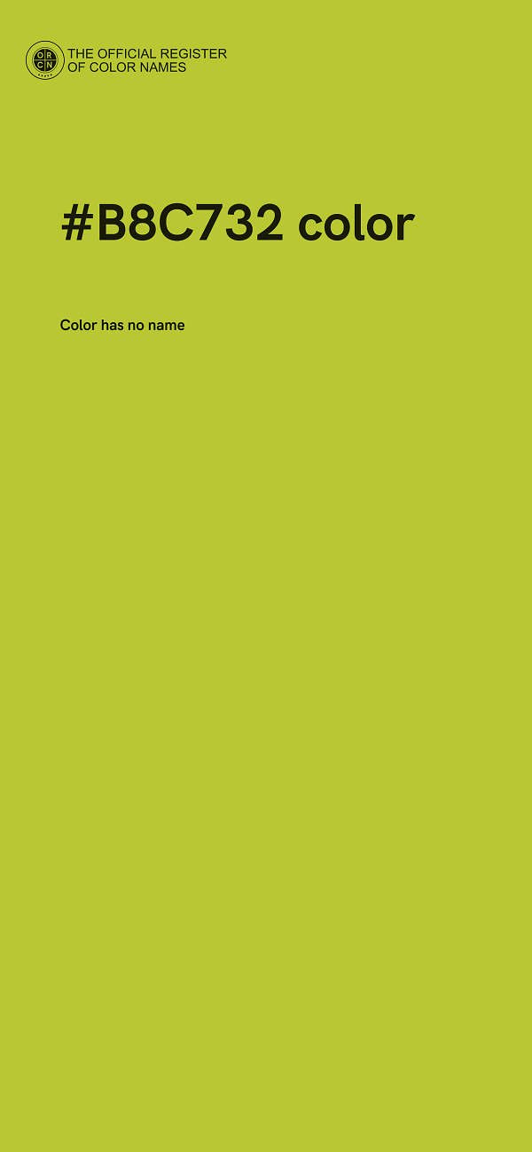 #B8C732 color image