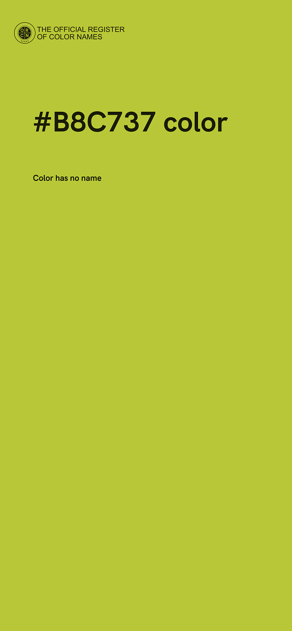 #B8C737 color image