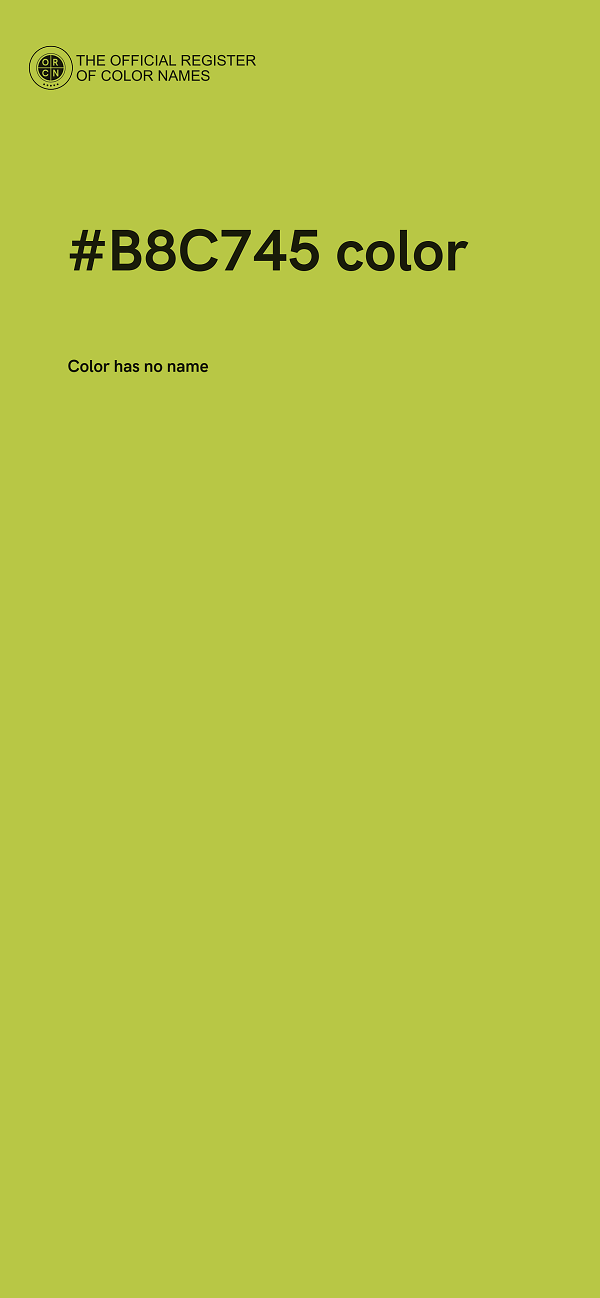 #B8C745 color image