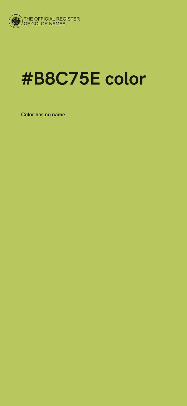 #B8C75E color image