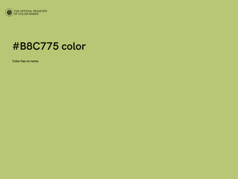 #B8C775 color image