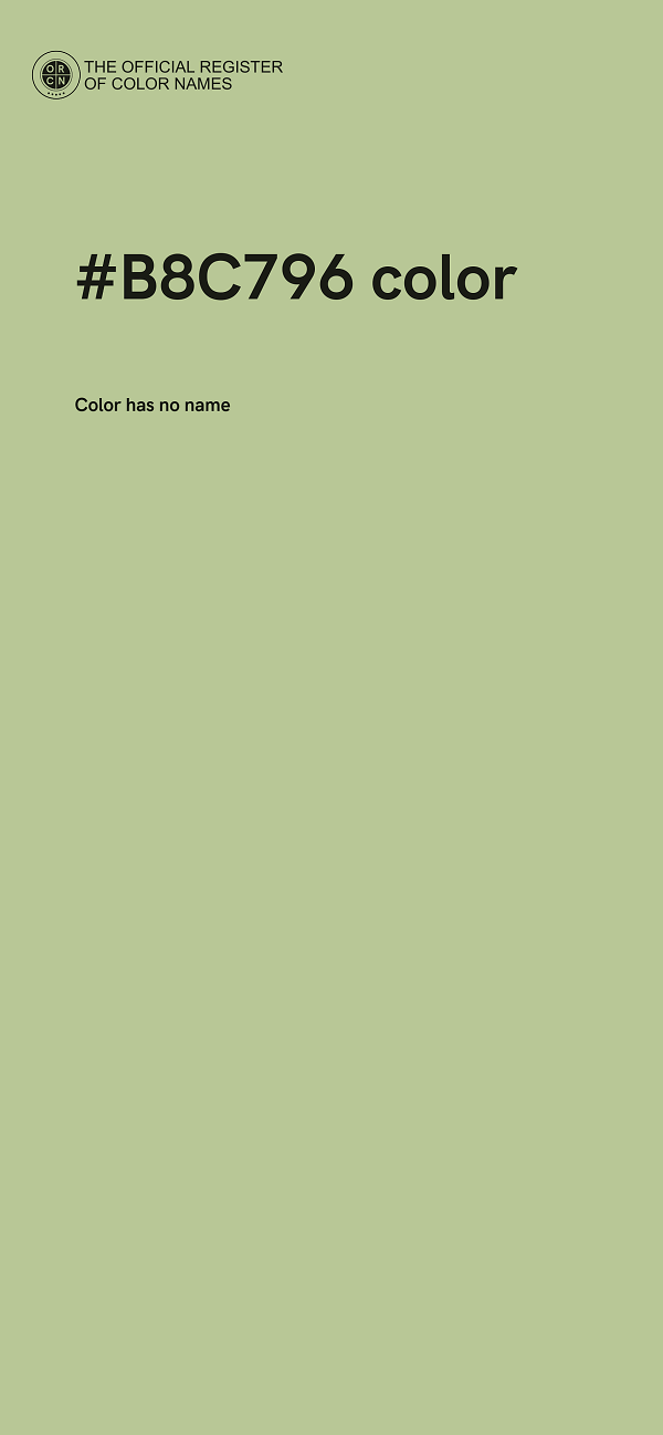 #B8C796 color image