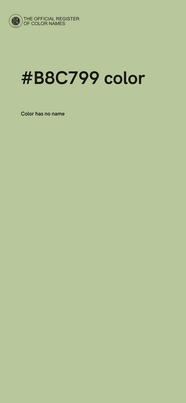 #B8C799 color image