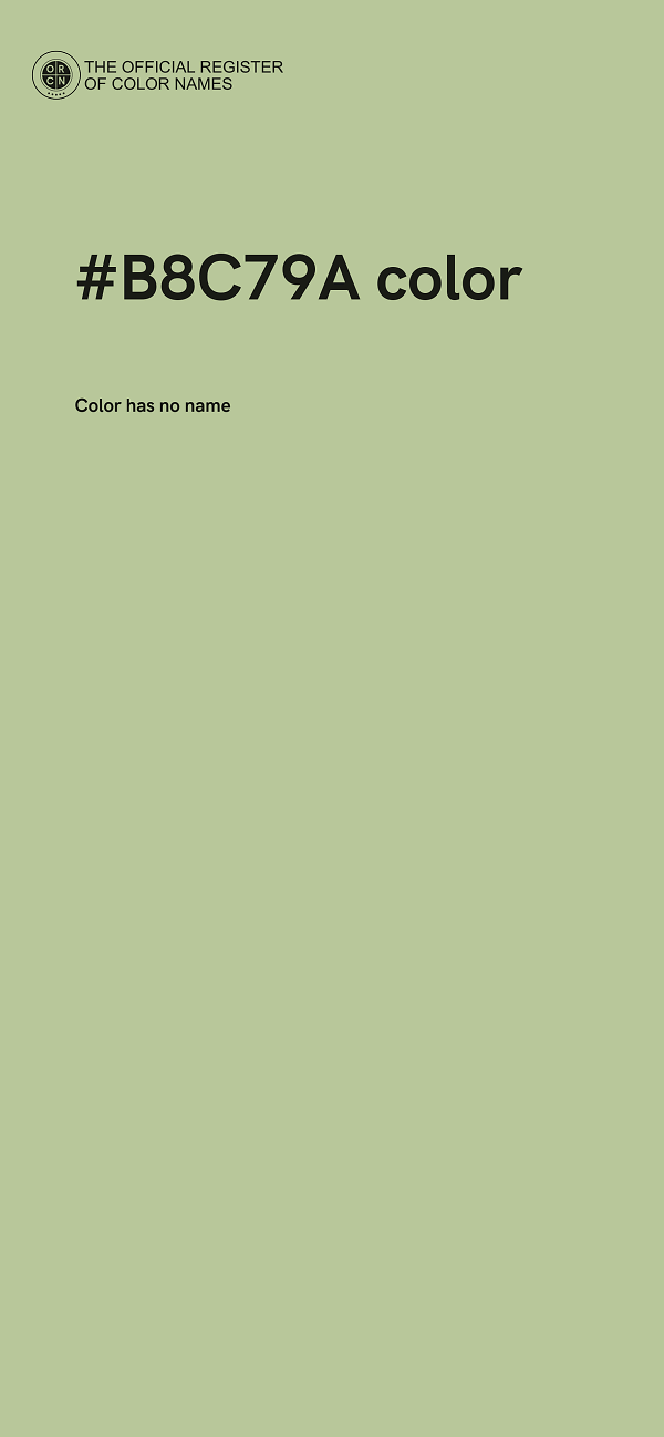 #B8C79A color image