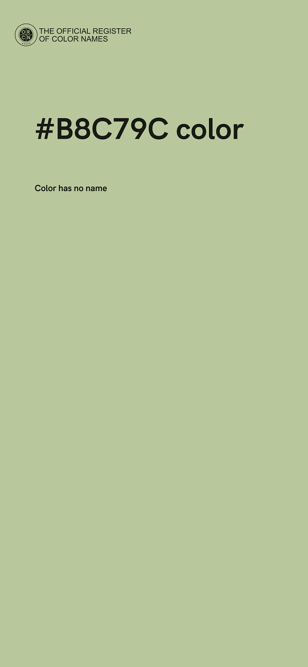 #B8C79C color image