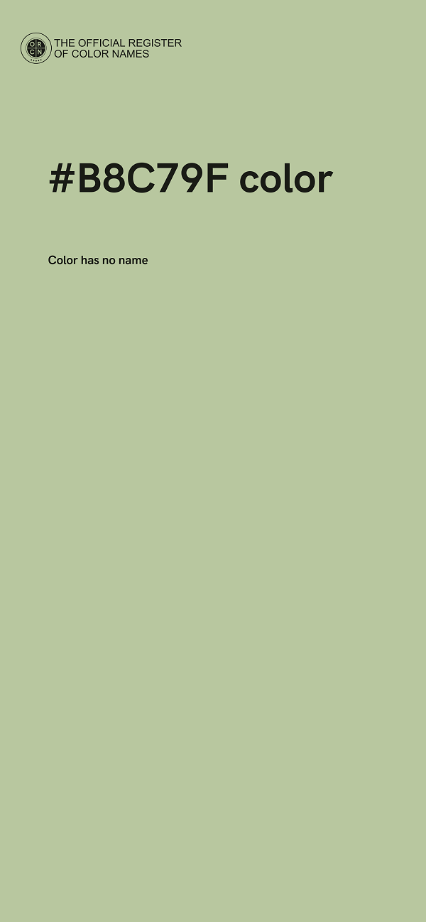 #B8C79F color image