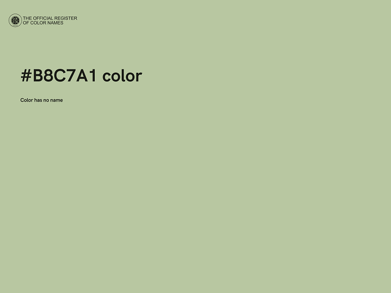 #B8C7A1 color image