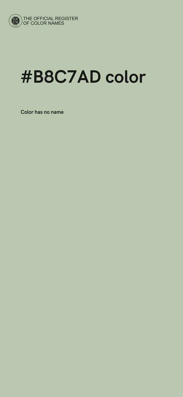 #B8C7AD color image