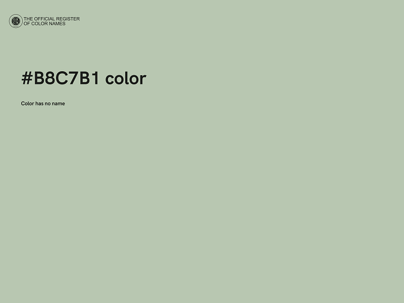 #B8C7B1 color image