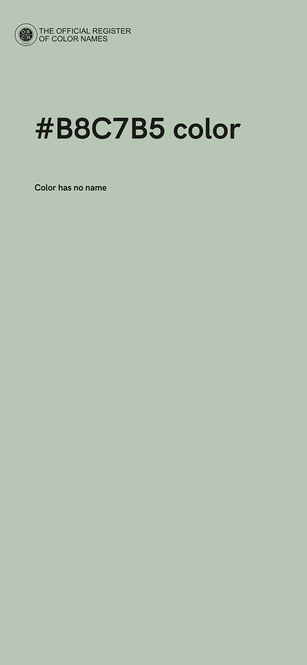#B8C7B5 color image