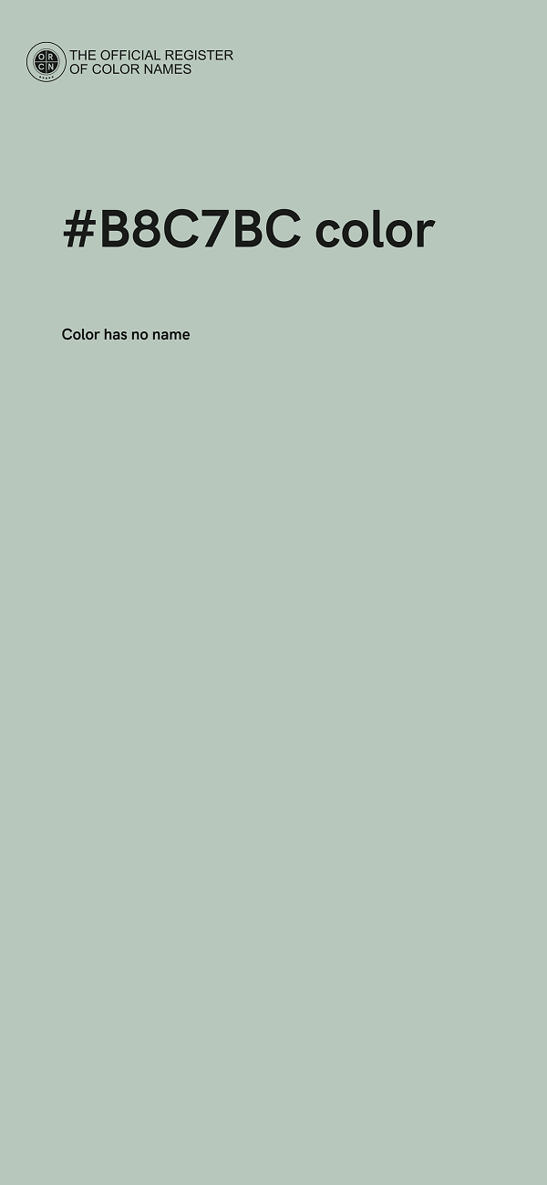 #B8C7BC color image