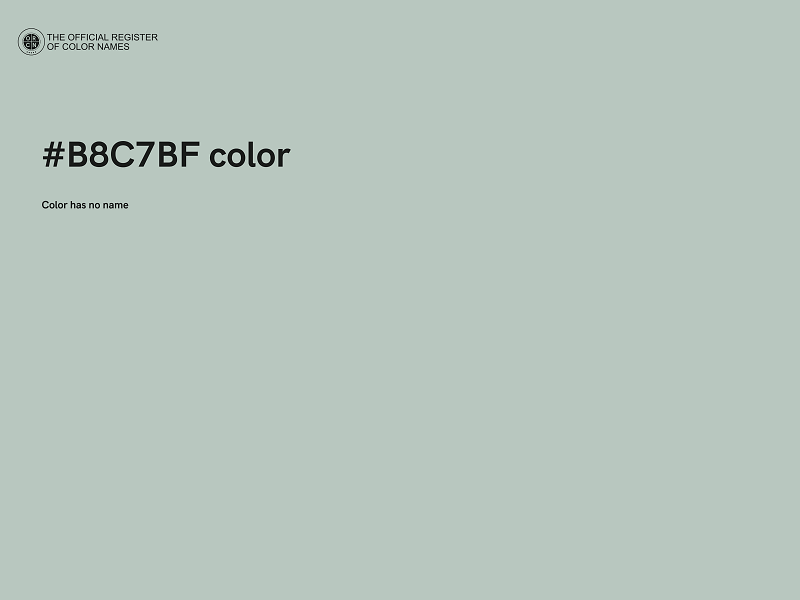 #B8C7BF color image