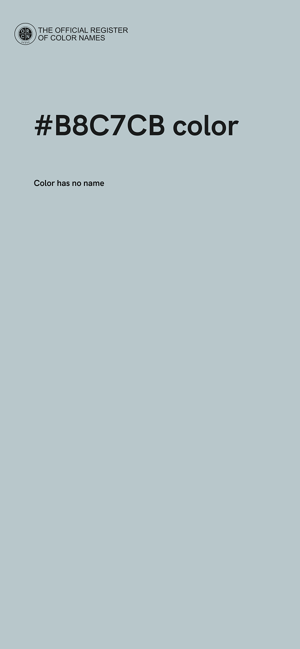 #B8C7CB color image