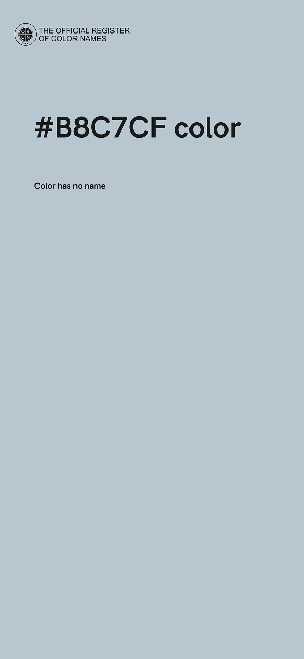 #B8C7CF color image