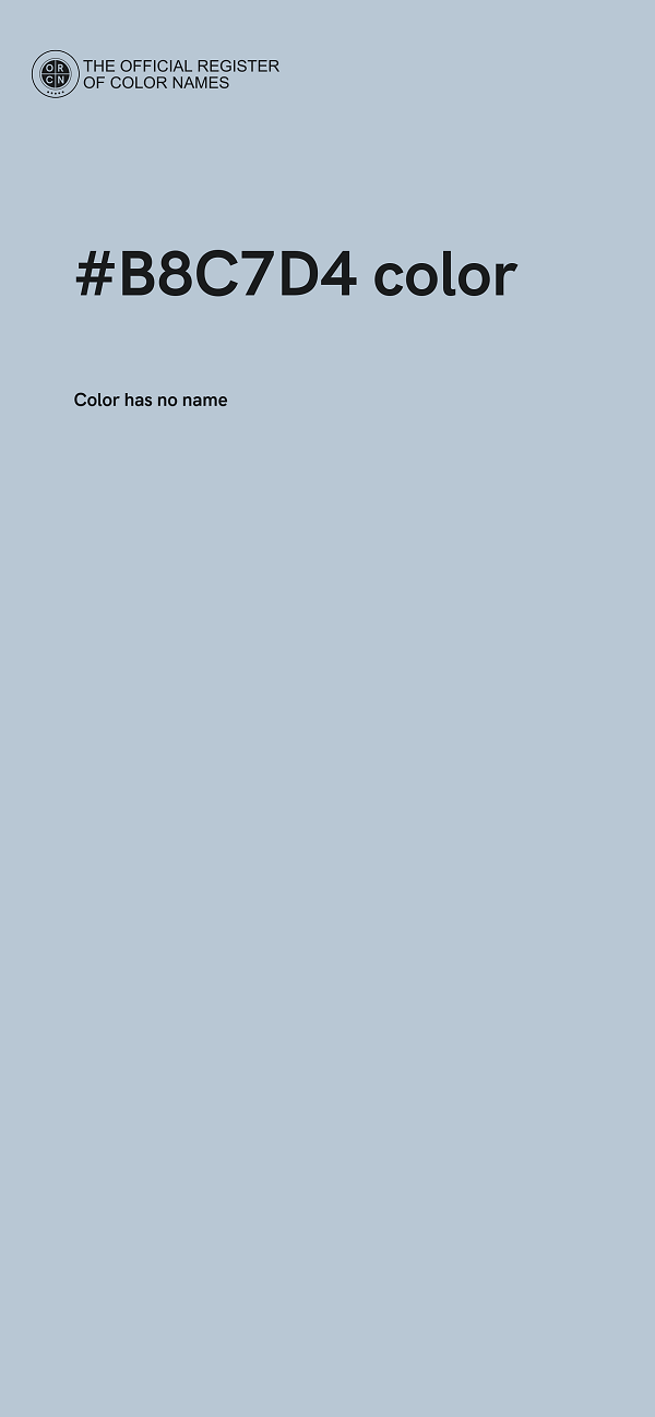 #B8C7D4 color image