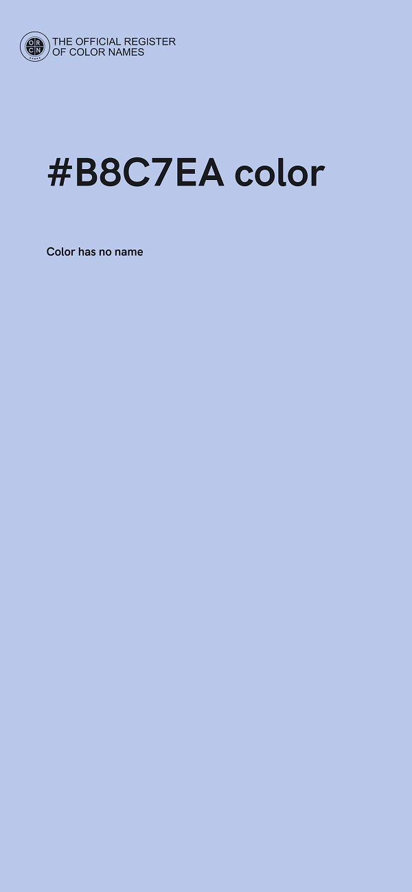 #B8C7EA color image