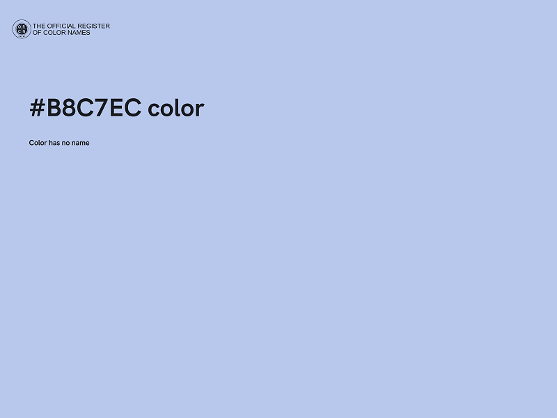 #B8C7EC color image