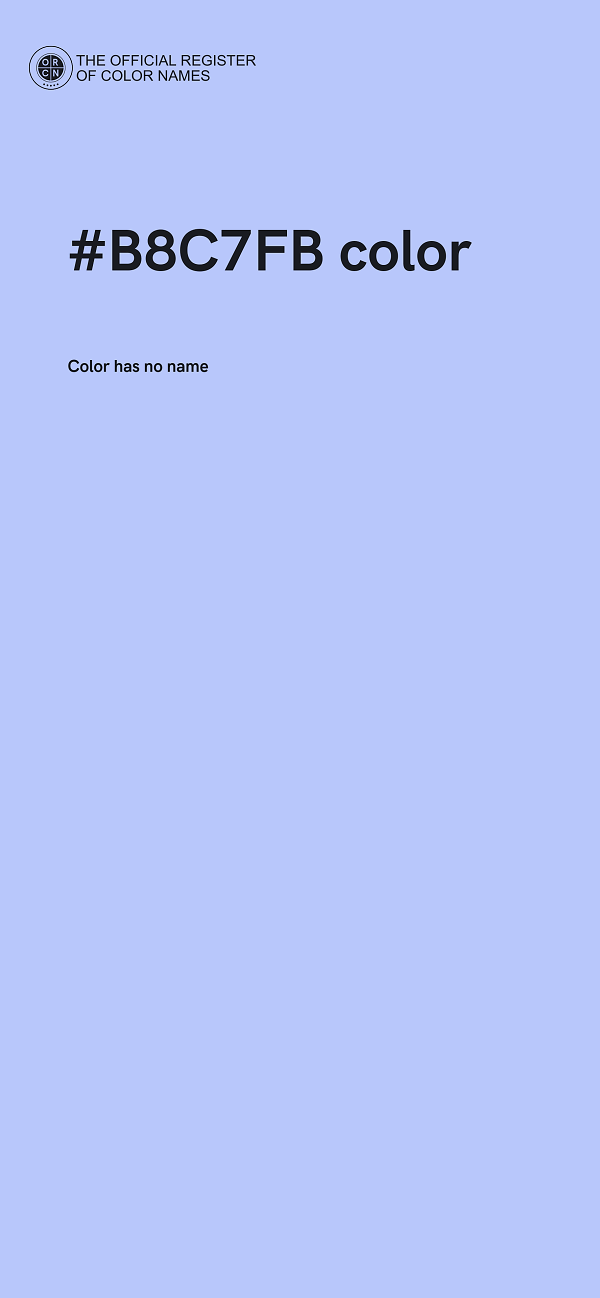 #B8C7FB color image
