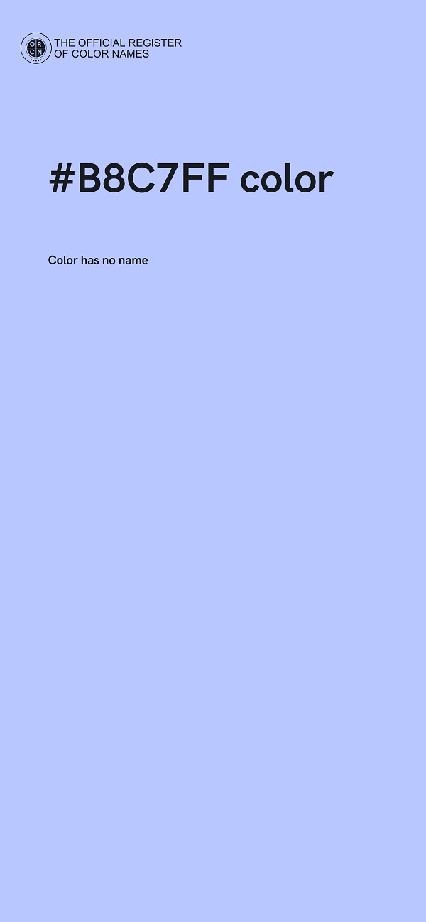 #B8C7FF color image