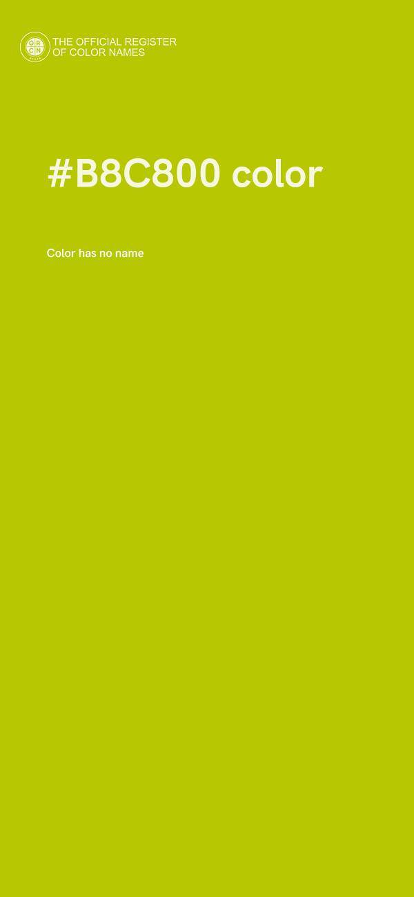 #B8C800 color image