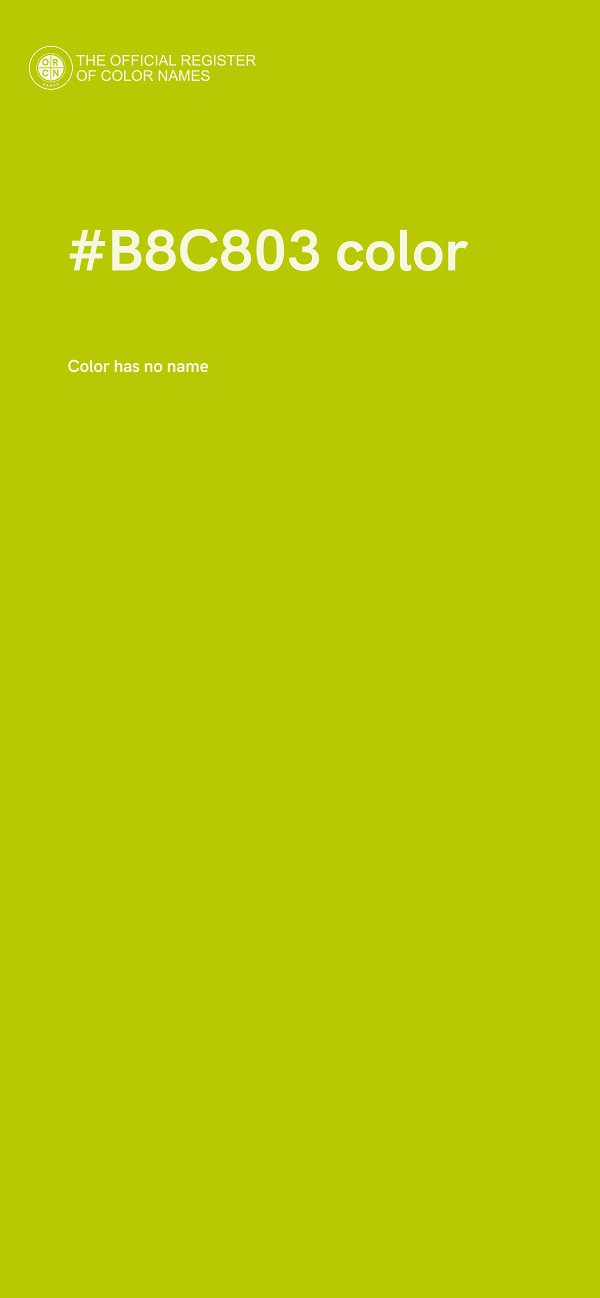 #B8C803 color image