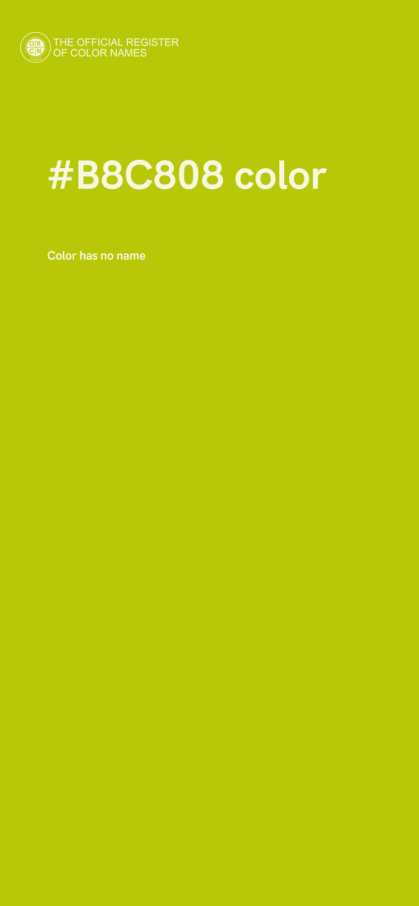 #B8C808 color image