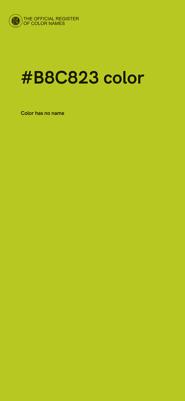 #B8C823 color image