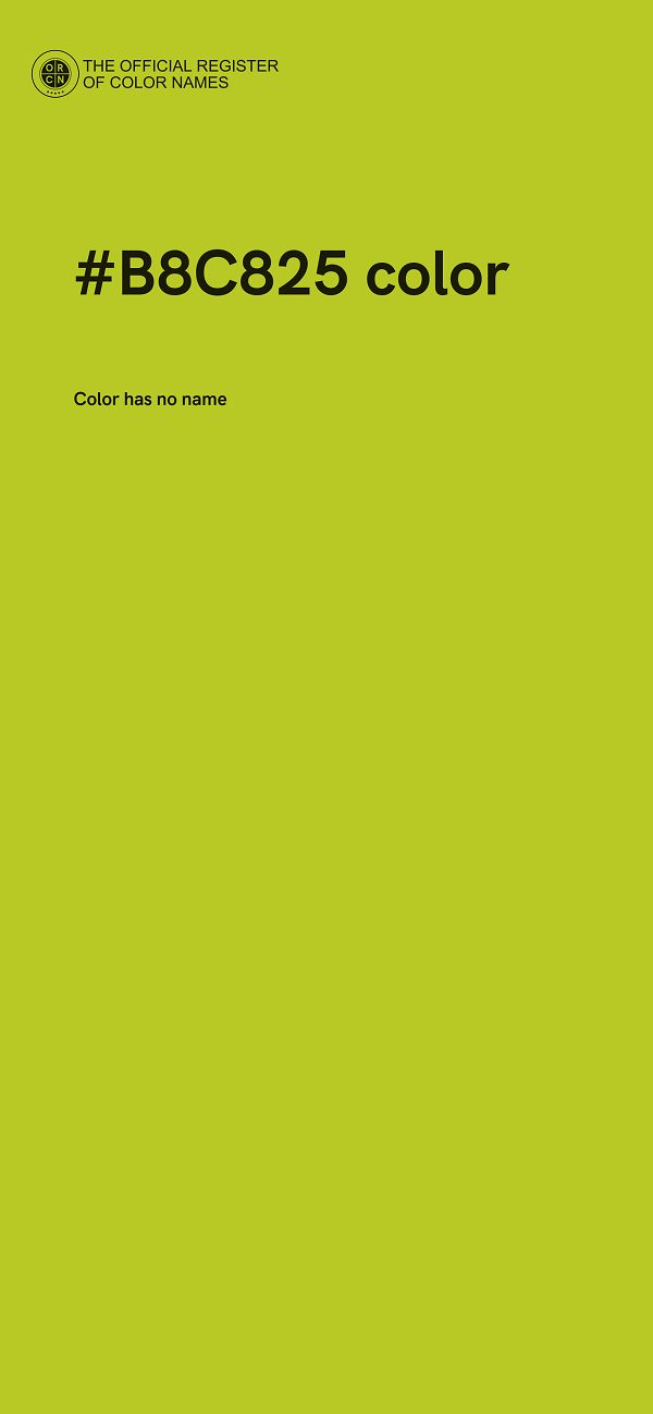 #B8C825 color image