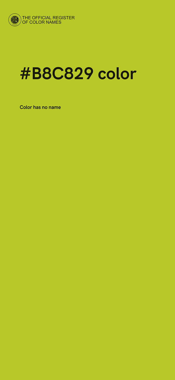 #B8C829 color image