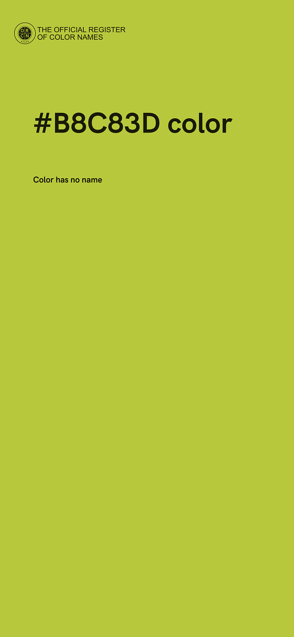 #B8C83D color image