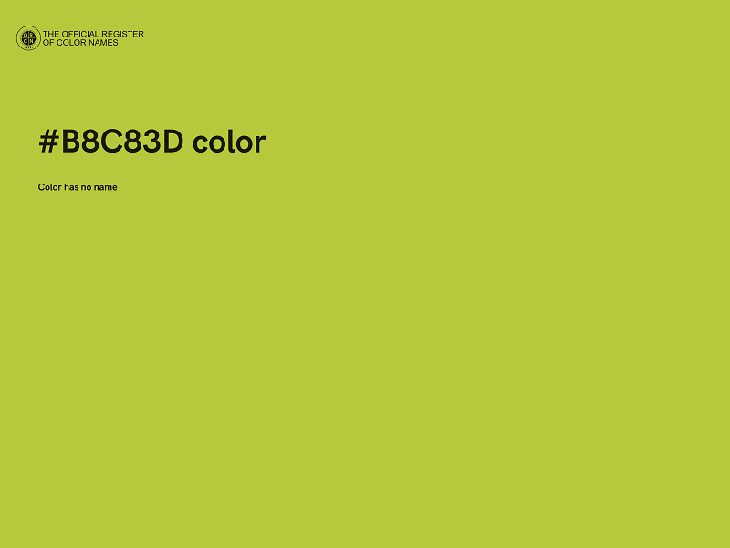 #B8C83D color image