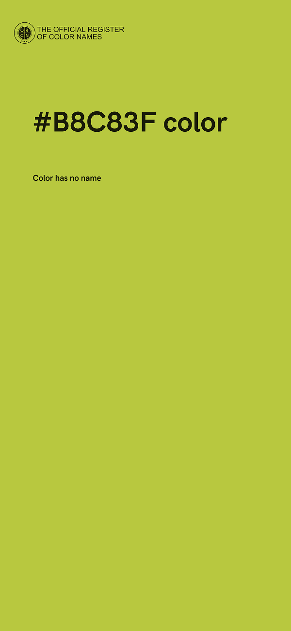 #B8C83F color image