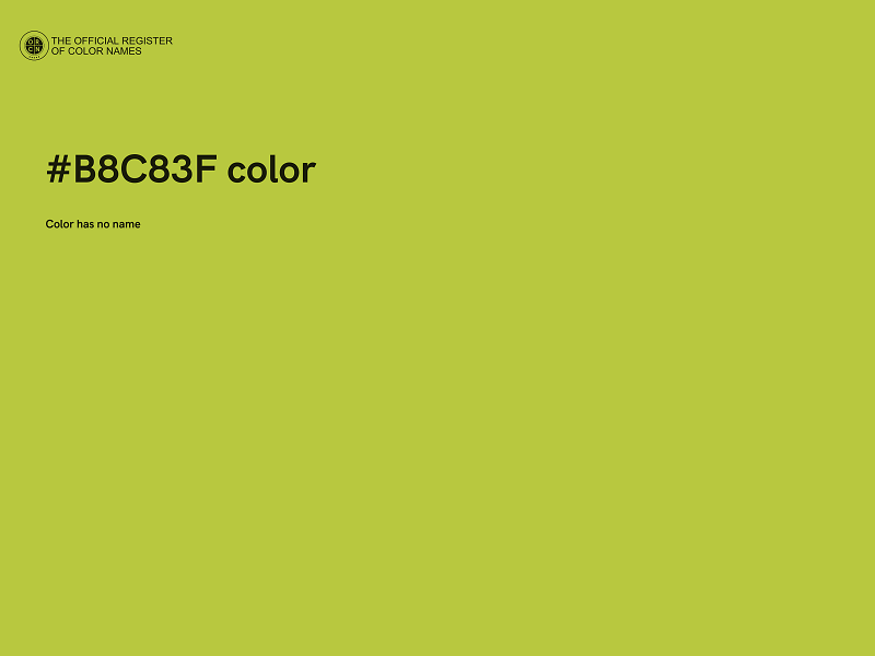 #B8C83F color image