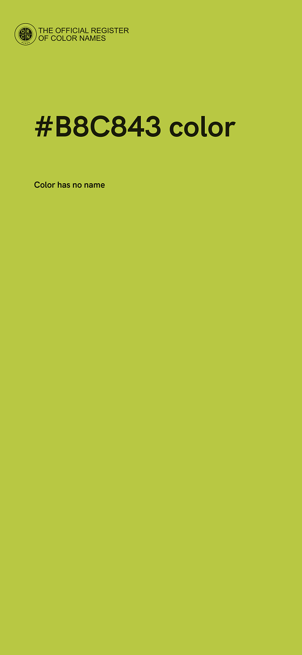 #B8C843 color image