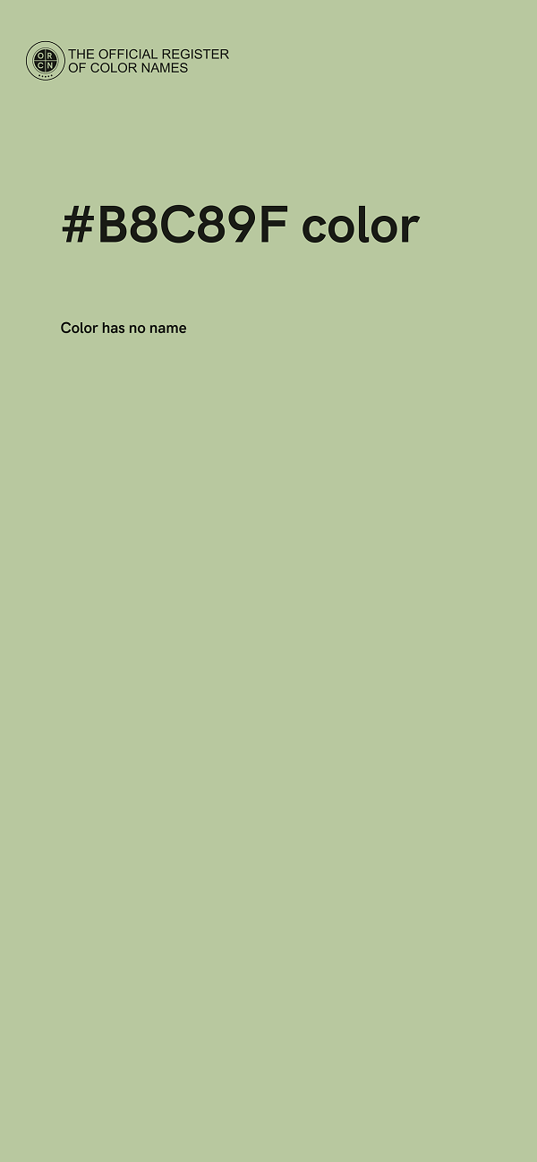 #B8C89F color image