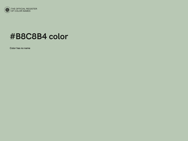 #B8C8B4 color image