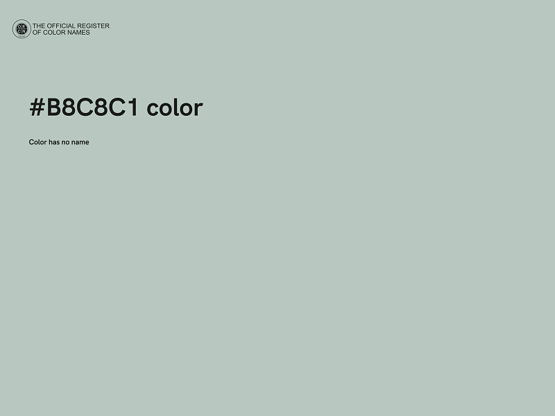 #B8C8C1 color image