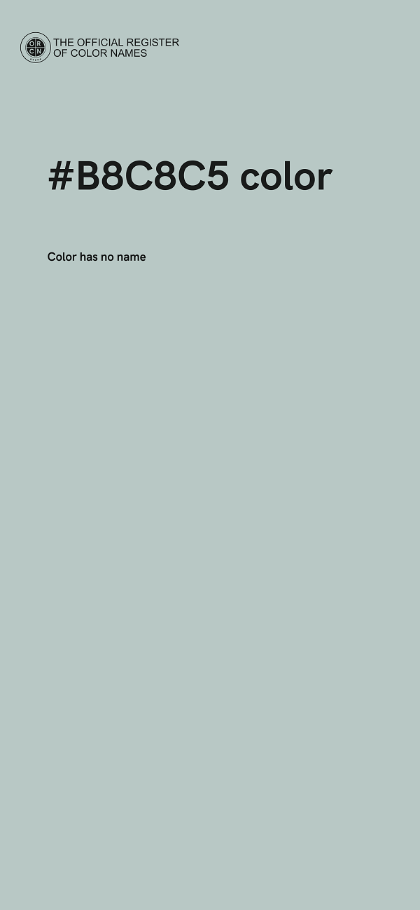 #B8C8C5 color image