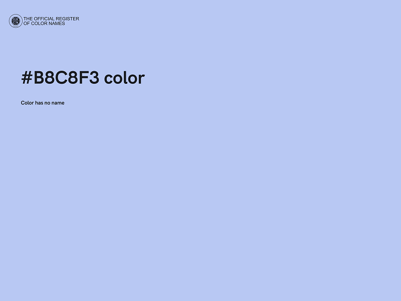 #B8C8F3 color image