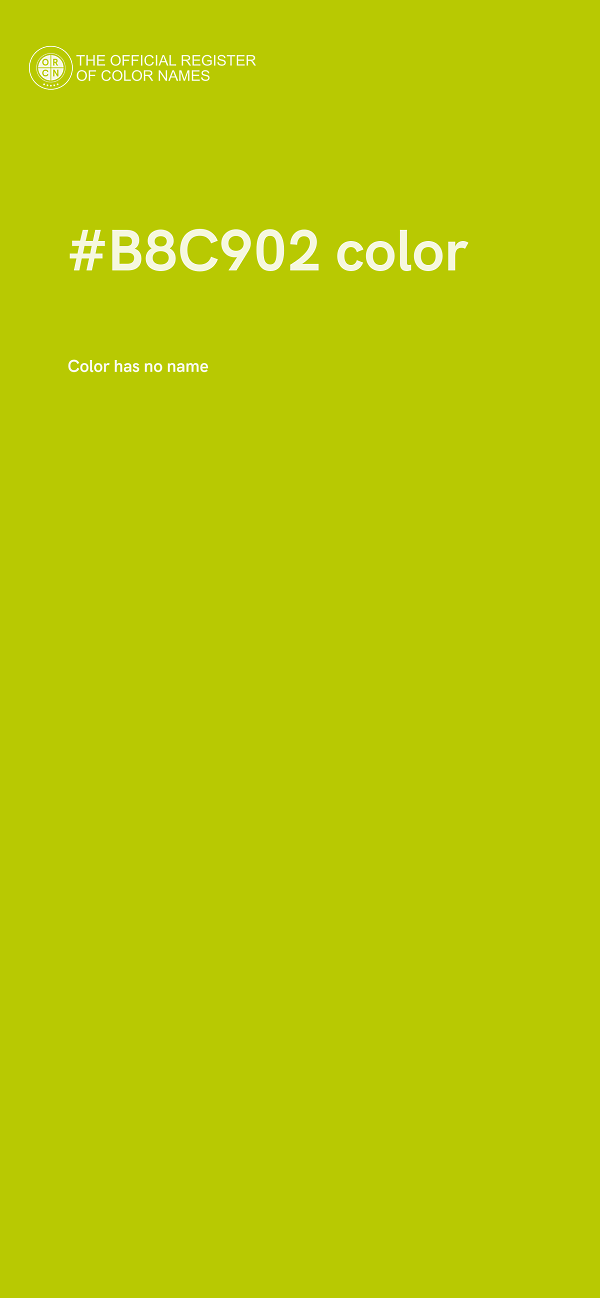 #B8C902 color image