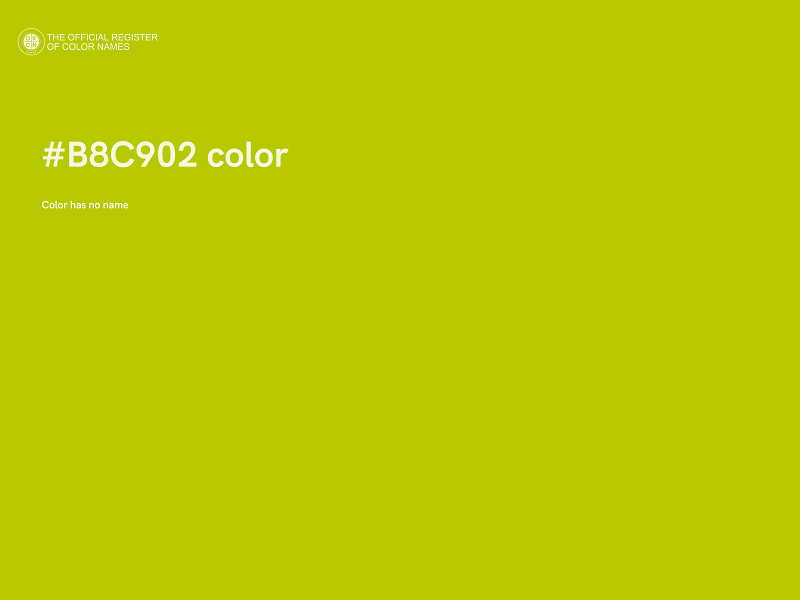 #B8C902 color image