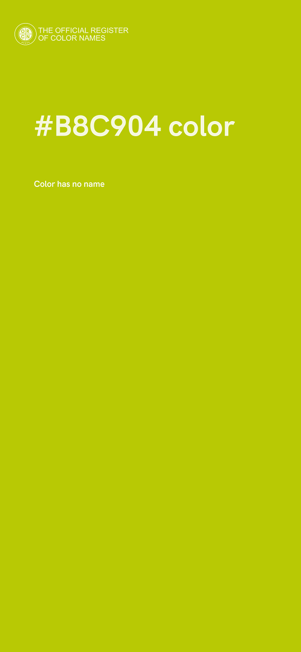 #B8C904 color image