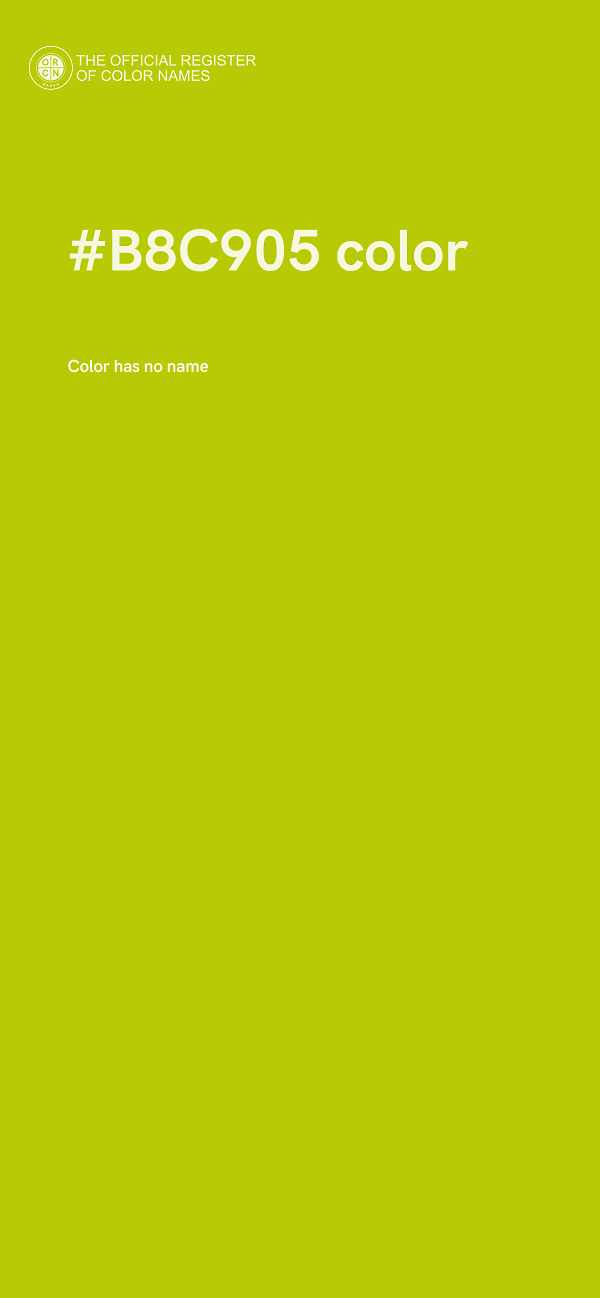 #B8C905 color image
