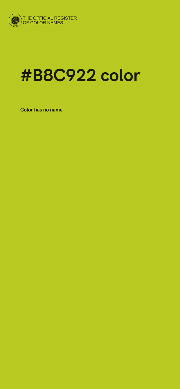 #B8C922 color image