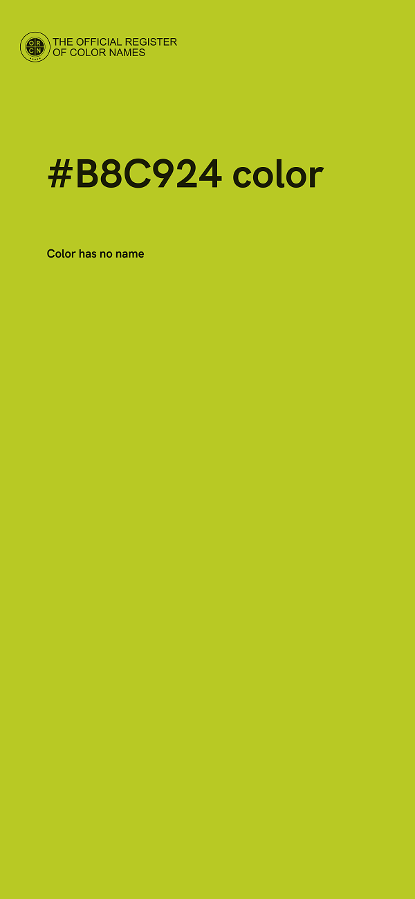 #B8C924 color image