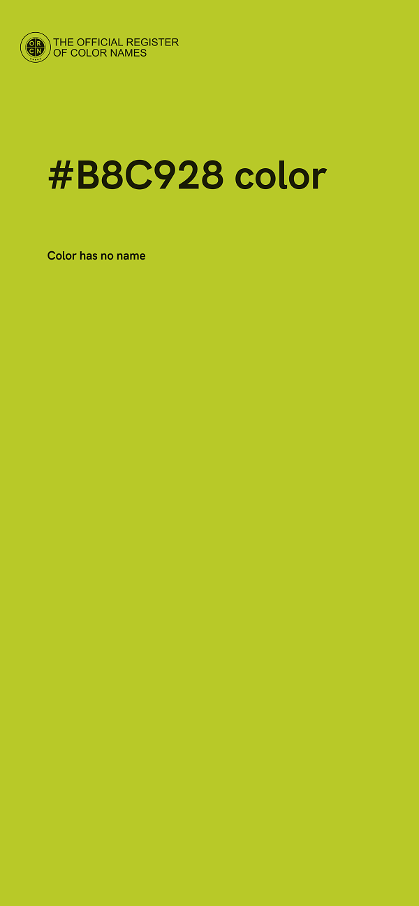#B8C928 color image