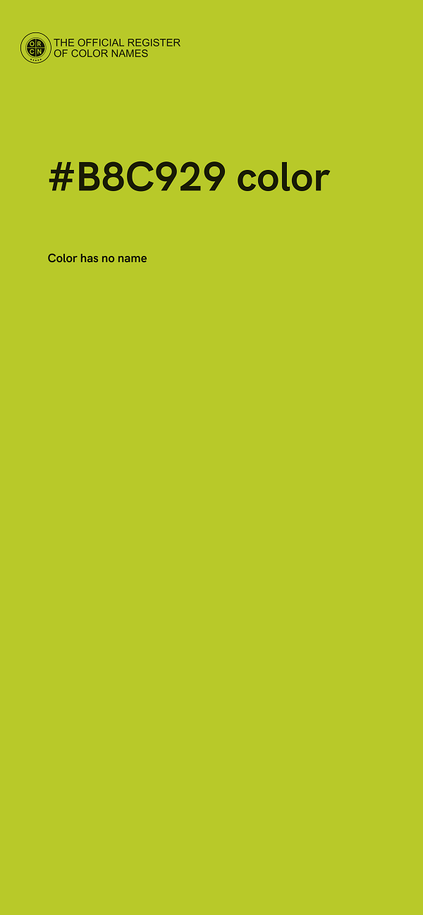 #B8C929 color image