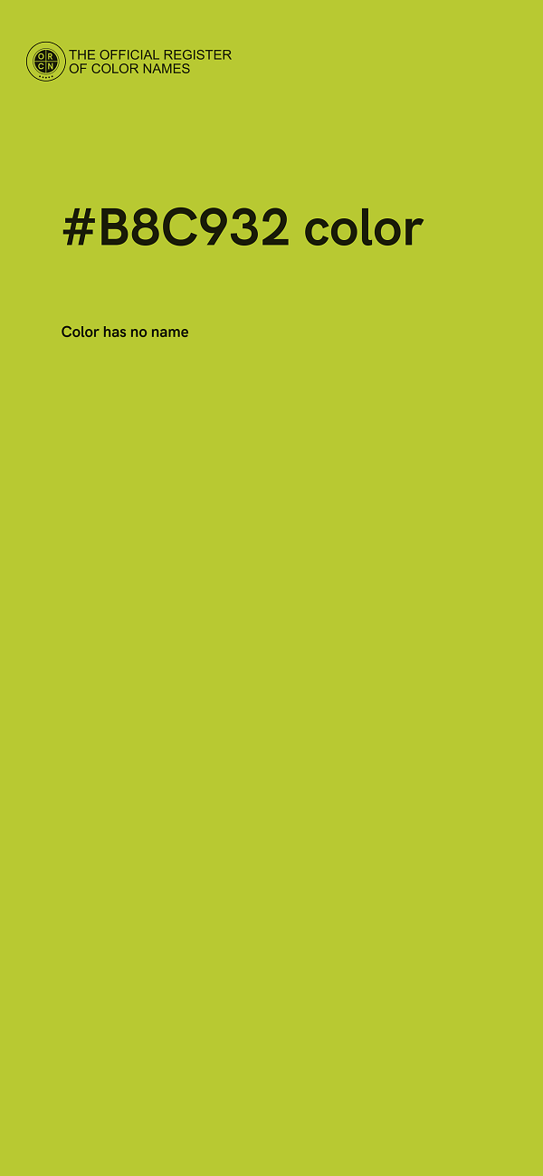 #B8C932 color image